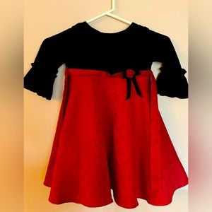 Vintage Classic Philadelphia Good Lad, Red and Black Formal Dress Girls size 4